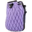 Picture of MONCLER Ladies Logo Detailed Drawstring Quilted Crossbody Bag- Purple