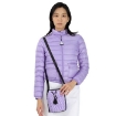 Picture of MONCLER Ladies Logo Detailed Drawstring Quilted Crossbody Bag- Purple