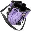 Picture of MONCLER Ladies Logo Detailed Drawstring Quilted Crossbody Bag- Purple