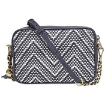 Picture of MICHAEL KORS Ginny Medium Woven Leather Crossbody- ADMIRAL/OPWT