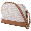Picture of MICHAEL KORS White Large Logo Dome Crossbody Bag