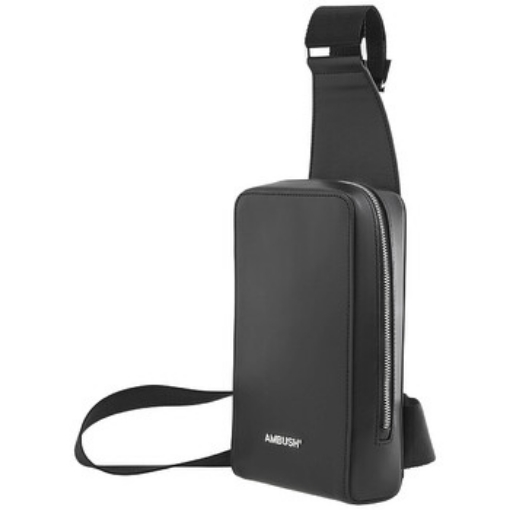 Picture of AMBUSH Black Leather One Shoulder Crossbody Bag