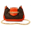 Picture of MICHAEL KORS Orange Ladies Hally Extra Small Presbyopia Leather Crossbody Bag