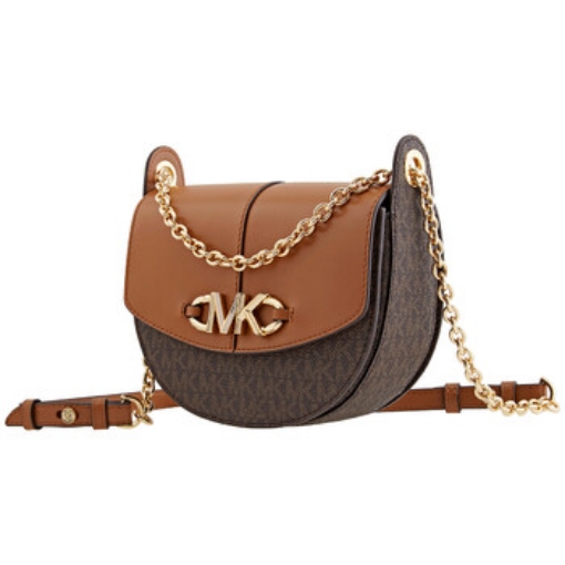 Picture of MICHAEL KORS Brown Ladies Small Convertible Saddle Crossbody- Brown