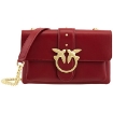 Picture of PINKO Ladies Dark Red Mini Love Soft Crossbody Bag