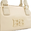 Picture of BALLY Ladies Fossil / Yellow Gold Logo-Plaque Leather Mini Bag