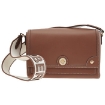 Picture of BURBERRY Tan Topstitched Leather Shoulder Bag