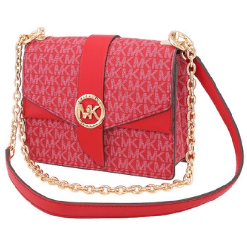 Picture of MICHAEL KORS Ladies Greenwich Small Presbyopia Crossbody Bag - Crimson