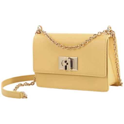 Picture of FURLA Ladies 1927 Leather Crossbody Mini Bag - Mimosa