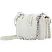 Picture of PINKO Ladies Love Stud-embellished Crossbody Bag -Silver Grey