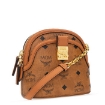 Picture of MCM Mini Anna Visetos Canvas Crossbody Bag - Cognac