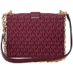 Picture of MICHAEL KORS Red Ladies Greenwich Small Logo and Leather Crossbody Bag