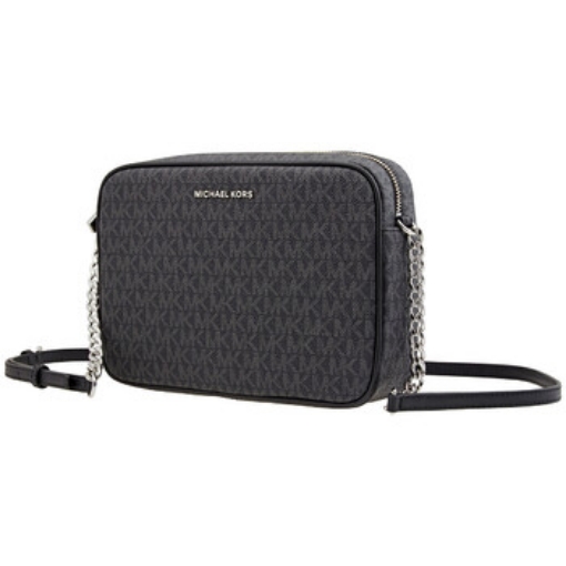 Picture of MICHAEL KORS Jet Set Large East West Signature-coated Crossbody - Black