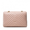 Picture of PINKO Rose Dust Pink Love Lady Puff Quilted Crossbody