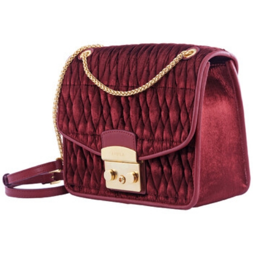 Picture of FURLA Rosso Velvet Metropolis Quilted Crossboy Bag