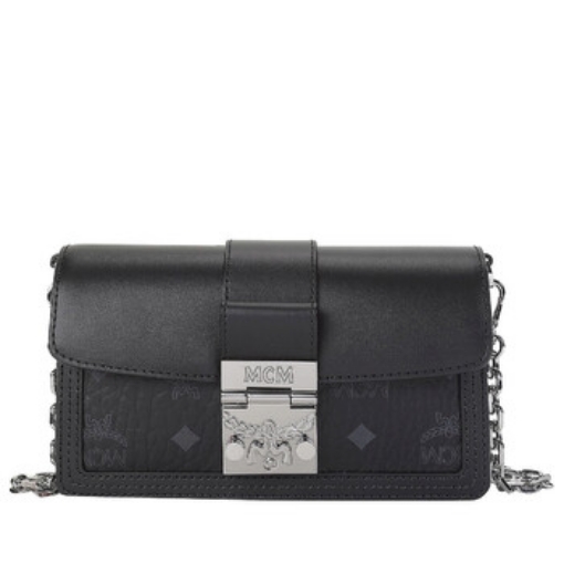 Picture of MCM Gretel Visetos Leather Crossbody In Black