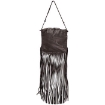 Picture of BOTTEGA VENETA The Fringe Pouch Shoulder Bag- Dark Brown