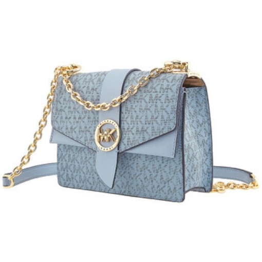 Picture of MICHAEL KORS Ladies Greenwich Small Presbyopia Crossbody Bag - Pale Blue
