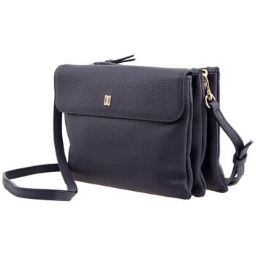 Picture of DAKS Cunard Navy Leather Crossbody