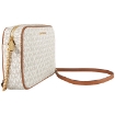 Picture of MICHAEL KORS Ladies Vanilla Signature-coated Jet Set Large East West Crossbody Bag