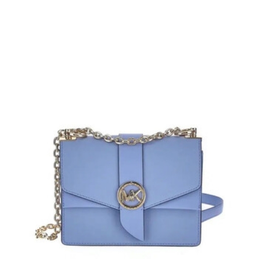 Picture of MICHAEL KORS Ladies Greenwich Small Saffiano Leather Crossbody Bag - Pale Blue