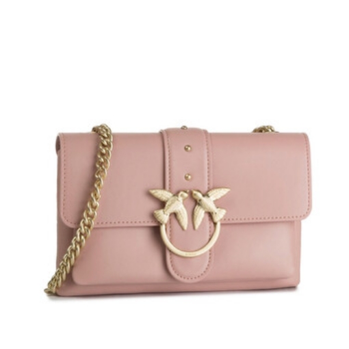 Picture of PINKO Ladies Light Pink Mini Love Soft Crossbody Bag