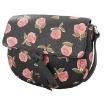 Picture of KATE SPADE Black / Multicolor Ladies Knott Ditsy Rose Medium Saddle Crossbody