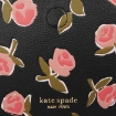 Picture of KATE SPADE Black / Multicolor Ladies Knott Ditsy Rose Medium Saddle Crossbody