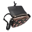 Picture of KATE SPADE Black / Multicolor Ladies Knott Ditsy Rose Medium Saddle Crossbody