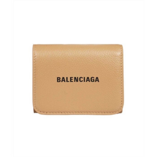 Picture of BALENCIAGA Nude Beige / Black Ladies Cash Zip Mini Wallet