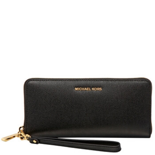 Picture of MICHAEL KORS Jet Set Travel Leather Continental Wallet - Black