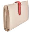 Picture of CELINE Ladies Grained Calfskin Bicolour Strap Wallet In Powder/Red