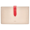 Picture of CELINE Ladies Grained Calfskin Bicolour Strap Wallet In Powder/Red