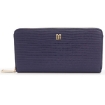 Picture of DAKS Ladies Henley Navy Leather Zip-around Wallet