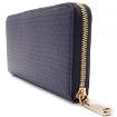 Picture of DAKS Ladies Henley Navy Leather Zip-around Wallet