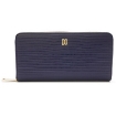 Picture of DAKS Ladies Henley Navy Leather Zip-around Wallet