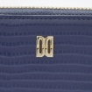 Picture of DAKS Ladies Henley Navy Leather Zip-around Wallet
