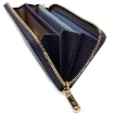 Picture of DAKS Ladies Henley Navy Leather Zip-around Wallet