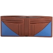 Picture of PICASSO AND CO Two-Tone Leather Wallet- Tan/Blue