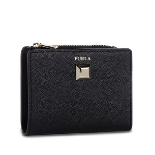 Picture of FURLA Mimi S Textured Leather Bifold Wallet - Onyx