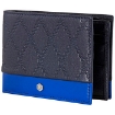 Picture of PICASSO AND CO Two-Tone Leather Wallet- Navy Blue/ Sky Blue