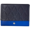 Picture of PICASSO AND CO Two-Tone Leather Wallet- Navy Blue/ Sky Blue