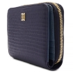 Picture of DAKS Ladies Henley Navy Leather Folding Wallet