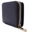 Picture of DAKS Ladies Henley Navy Leather Folding Wallet