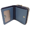 Picture of DAKS Ladies Henley Navy Leather Folding Wallet