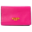 Picture of MOSCHINO Dollar Sign Pink Trifold Leather Wallet