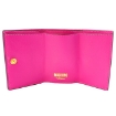 Picture of MOSCHINO Dollar Sign Pink Trifold Leather Wallet