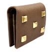 Picture of SALVATORE FERRAGAMO Brown Ladies Studded Studio Wallet