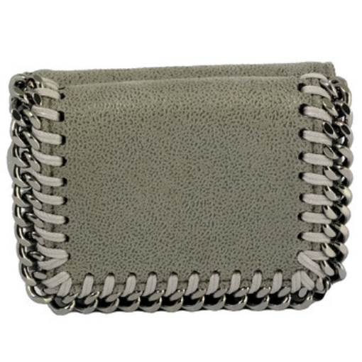 Picture of STELLA MCCARTNEY Light Grey Ladies Falabella Small Flap Wallet