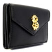 Picture of MOSCHINO Ladies Dollar Stud Leather Wallet in Black